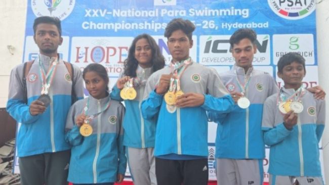 Nethra Vidyalaya Shines at the 25th Para Swimming Nationals with Exceptional Medal Haul!