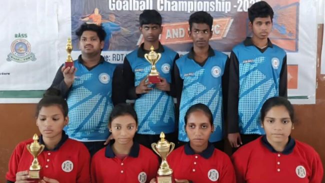 Nethra Vidyalaya Students Shine at 2nd Andhra Pradesh Goalball Tournament