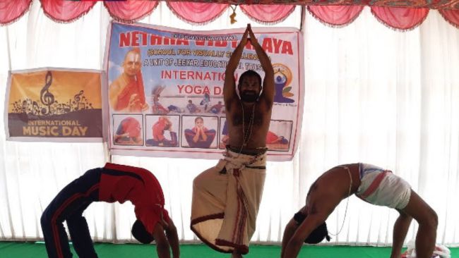 Nethra Vidyalaya, Varija celebrates International Yoga