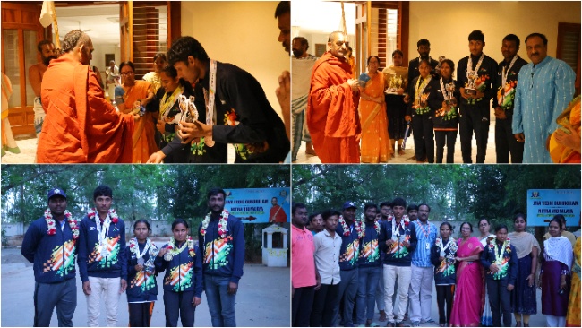 Netra Champions Return! JIVA Welcomes Medal Winners with Joy