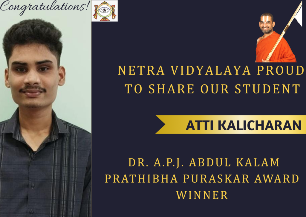 Vision Beyond Sight Kalicharan Shines with Abdul Kalam Award